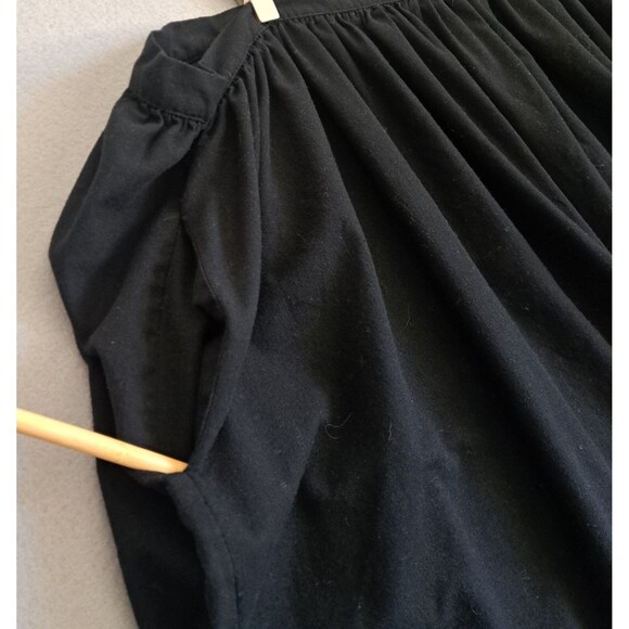 Tuesday Of California Black Linen Blend Midi Skirt Women's Plus 4x 4xl Flare - Picture 2 of 9